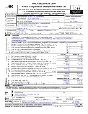 Form 990 Return of Organization Exempt From Income Tax