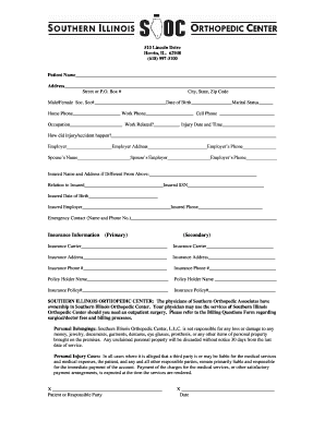 Patient Information Form