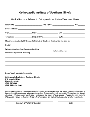 Medical Records Release Authorization