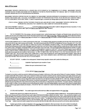 Virginia Residential Lease Agreement