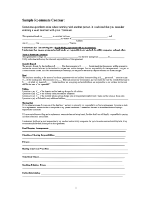 Roommate Contract