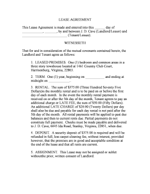 Residential Lease Agreement