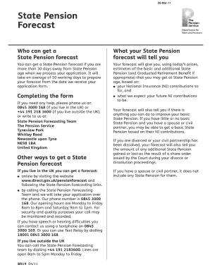 UK State Pension Forecast Application