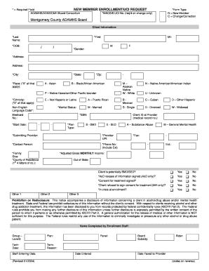 New Member Enrollment Form