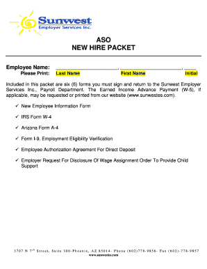 New Hire Packet