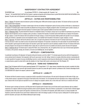 Independent Contractor Agreement