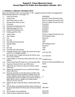 New York Annual Report for Public Libraries 2011