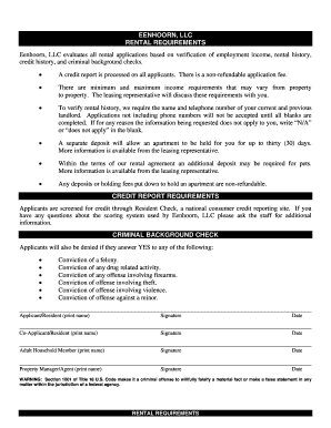 California Rental Application Form