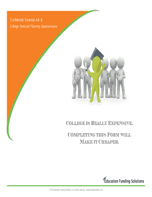 College Financial Aid Questionnaire