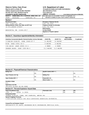 Material Safety Data Sheet