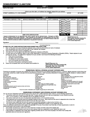 Employee Reimbursement Claim Form
