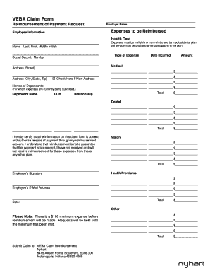 VEBA Claim Form