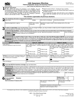 Federal Employees' Group Life Insurance Election Form