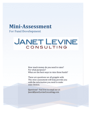 Fund Development Mini-Assessment