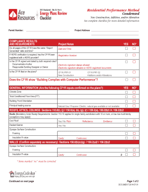 California Title 24 Energy Compliance Form