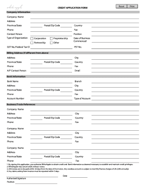 WhiteApple Credit Application Form