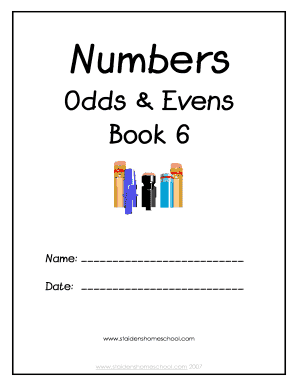 Numbers Odds & Evens Worksheet