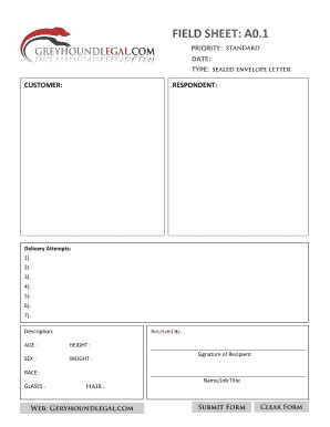 Delivery Attempt Form