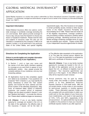Global Medical Insurance Application