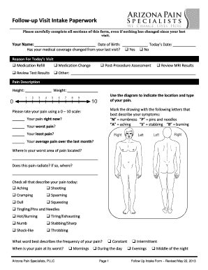Follow-Up Visit Intake Form