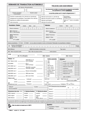 Demande de Transaction Automobile