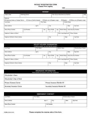 Patient Registration Form