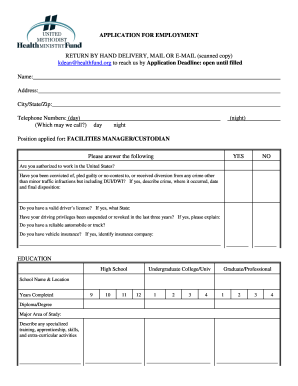 Application for Employment