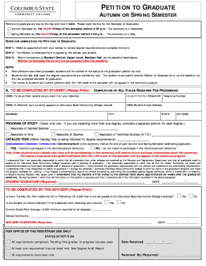 Petition to Graduate