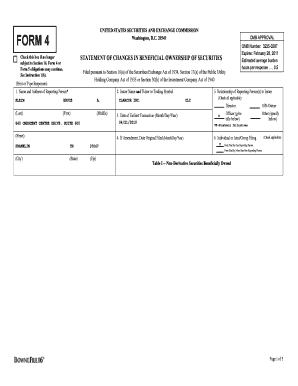 SEC Form 4 Statement of Changes in Beneficial Ownership