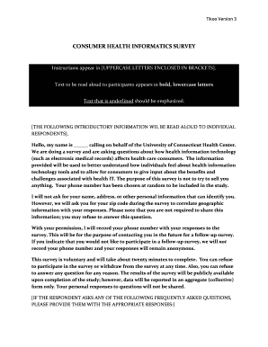Consumer Health Informatics Survey
