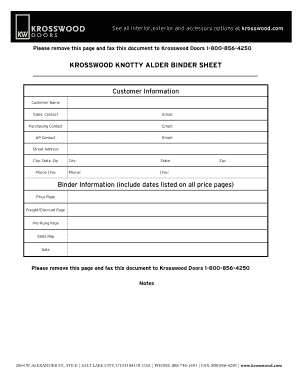Krosswood Doors Credit Application Form