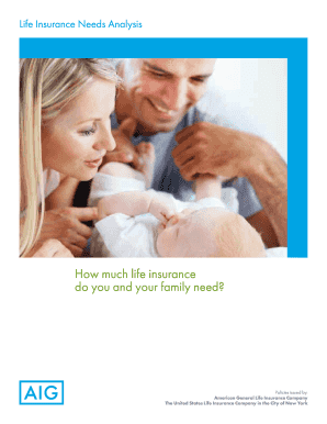 Life Insurance Needs Analysis Form