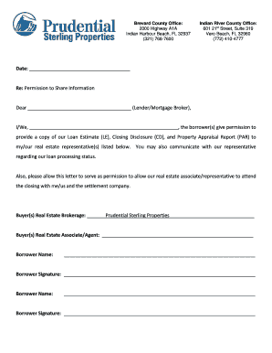 Permission to Share Loan Information