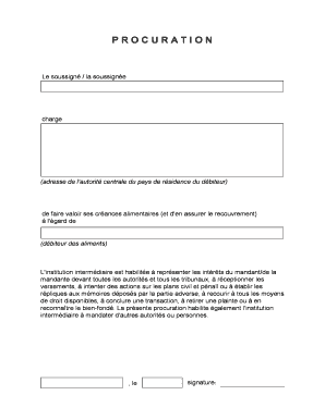 PROCURATION