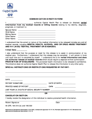 Medical Information Release Authorization