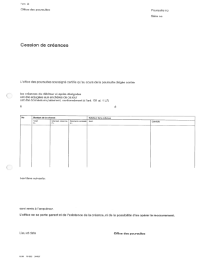 Cession de créances