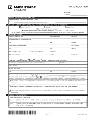 IRA Application Form