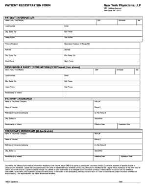 Patient Registration Form