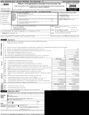 Form 990 Return of Organization Exempt From Income Tax