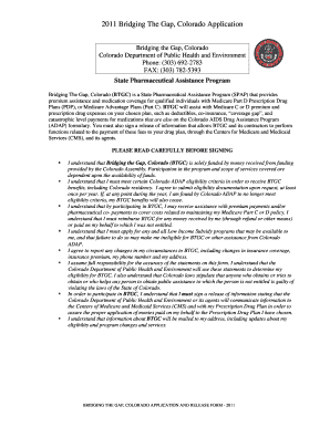 Bridging The Gap Colorado Application