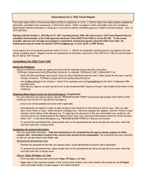 Travel expense template excel - Completing the OGE Form-1353 Instructions for 1353 Travel Report