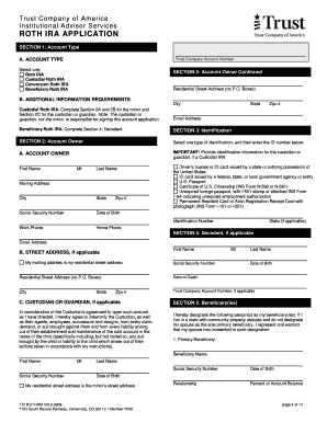 Roth IRA Application