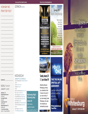 Whitesburg Baptist Church Sermon Notes