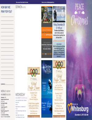 Sermon Notes and Event Registration Form