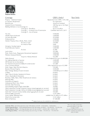 Commercial Property Insurance Coverage Limits