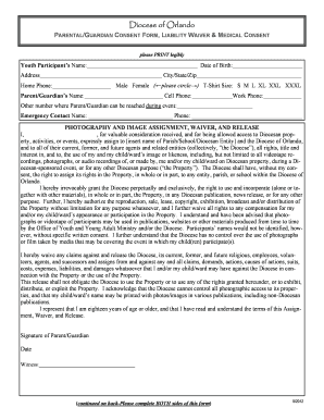 Diocese of Orlando Parental Consent Form
