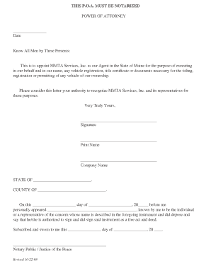 notarized letter of permission to purpose determination vehicle - abbreviate