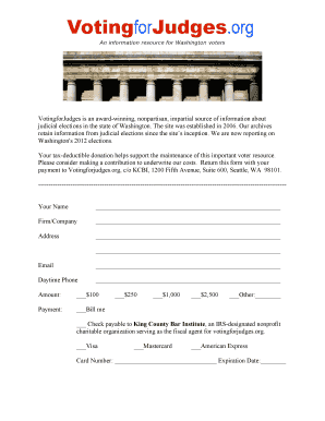 Washington Voting Information Donation Form