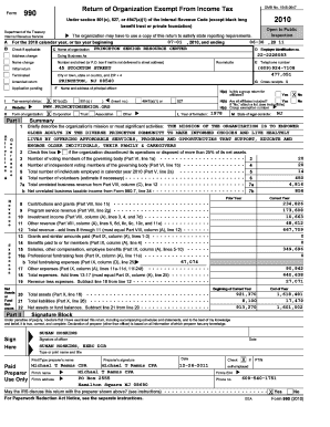 IRS Form 990 2010
