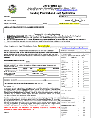 Building Permit Application